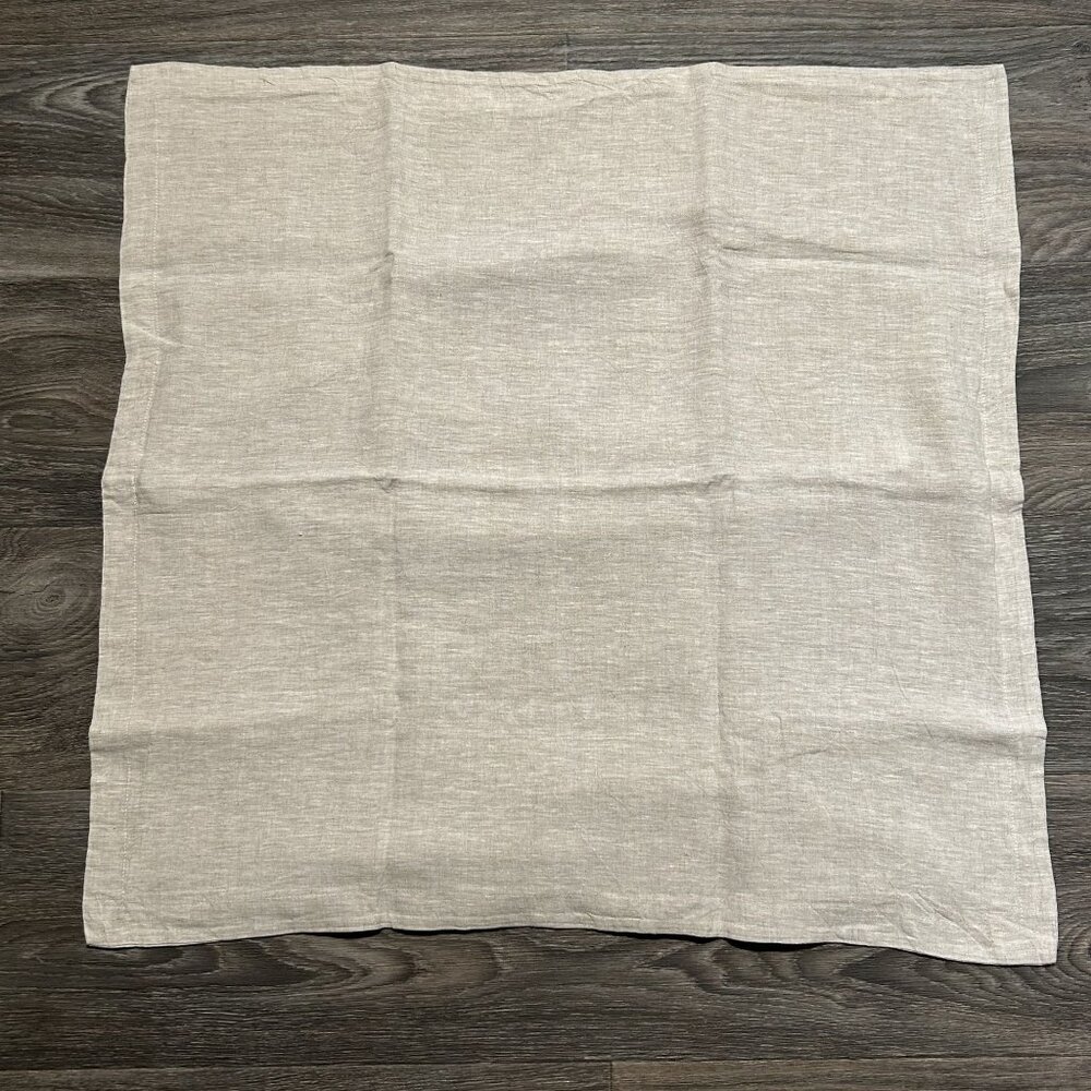 NWOT Quince European Linen Euro Sham Natural Chambray 26x26 Pillow Case - Picture 9 of 9